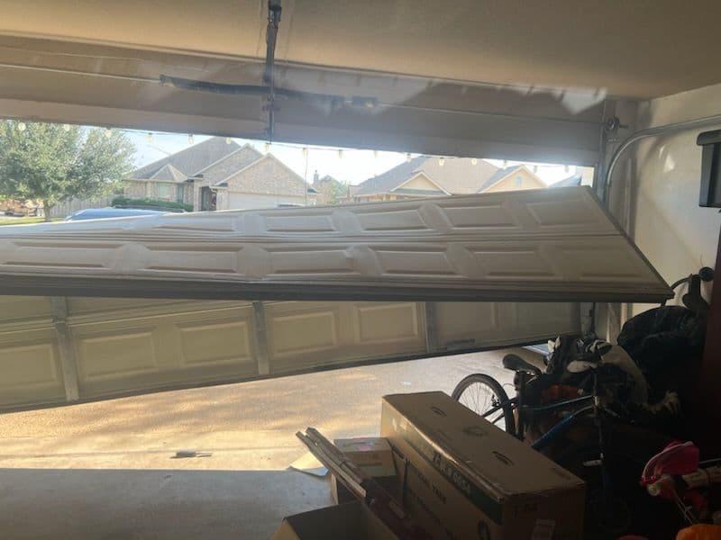 Fixing a Garage Door Off-Track in Bryan TX image